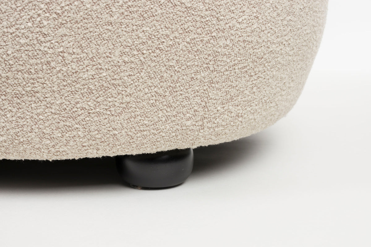 Pouf Noxx in beige präsentiert im Onlineshop von KAQTU Design AG. Pouf ist von White Label Living