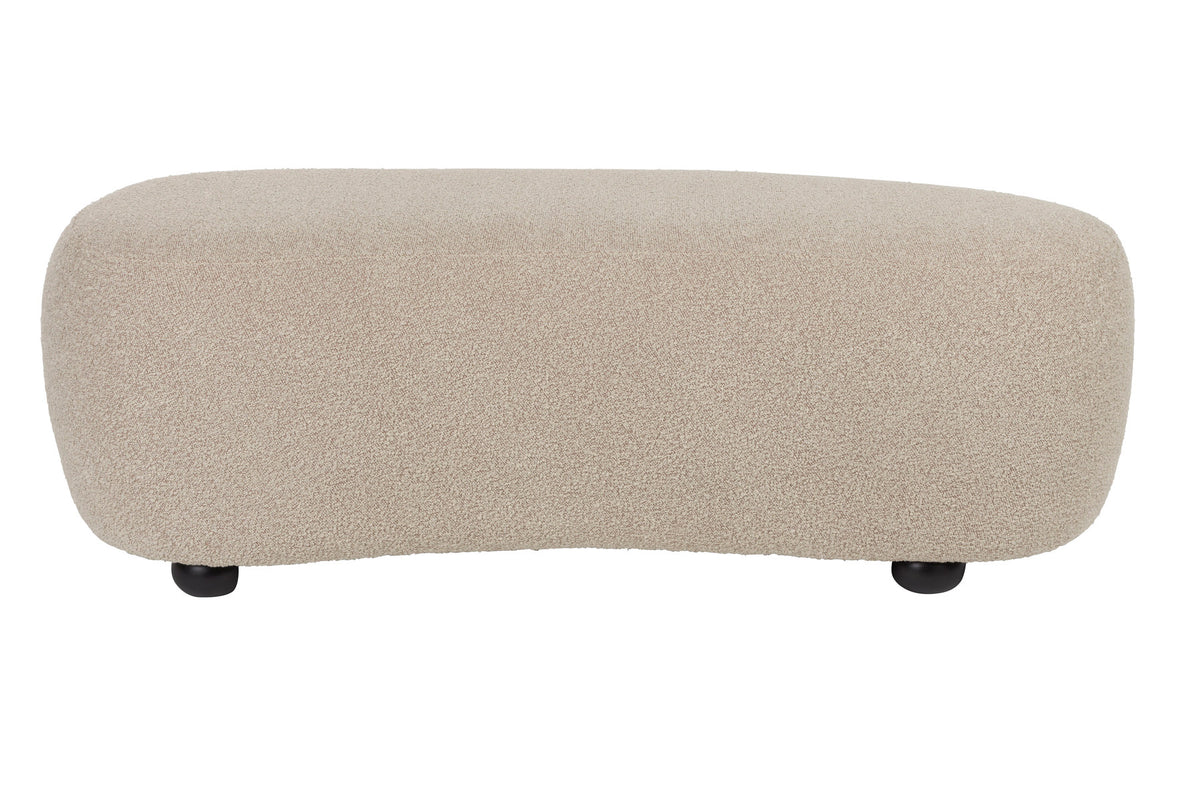 Pouf Noxx in beige präsentiert im Onlineshop von KAQTU Design AG. Pouf ist von White Label Living