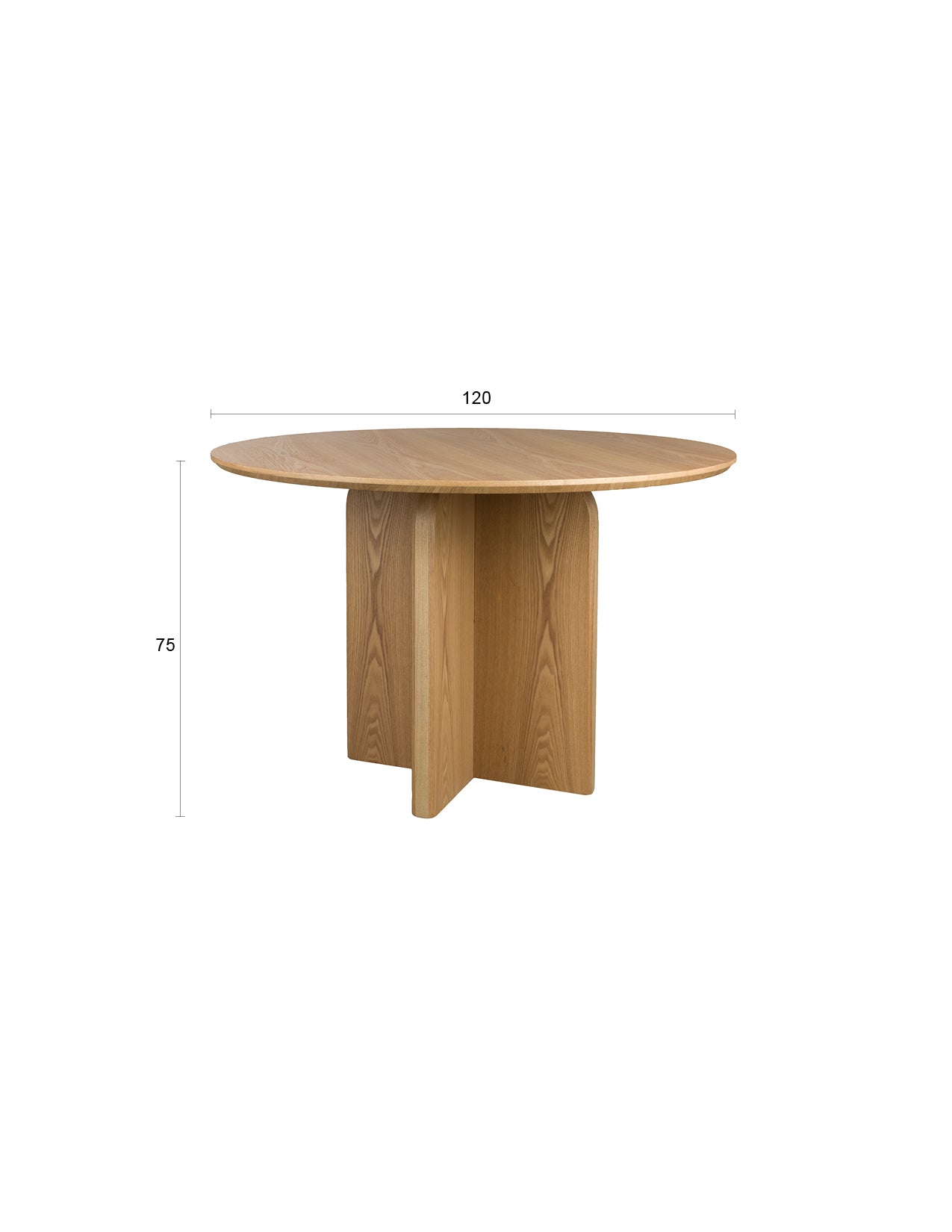 Esstisch Laurent Natural in beige präsentiert im Onlineshop von KAQTU Design AG. Esstisch ist von White Label Living