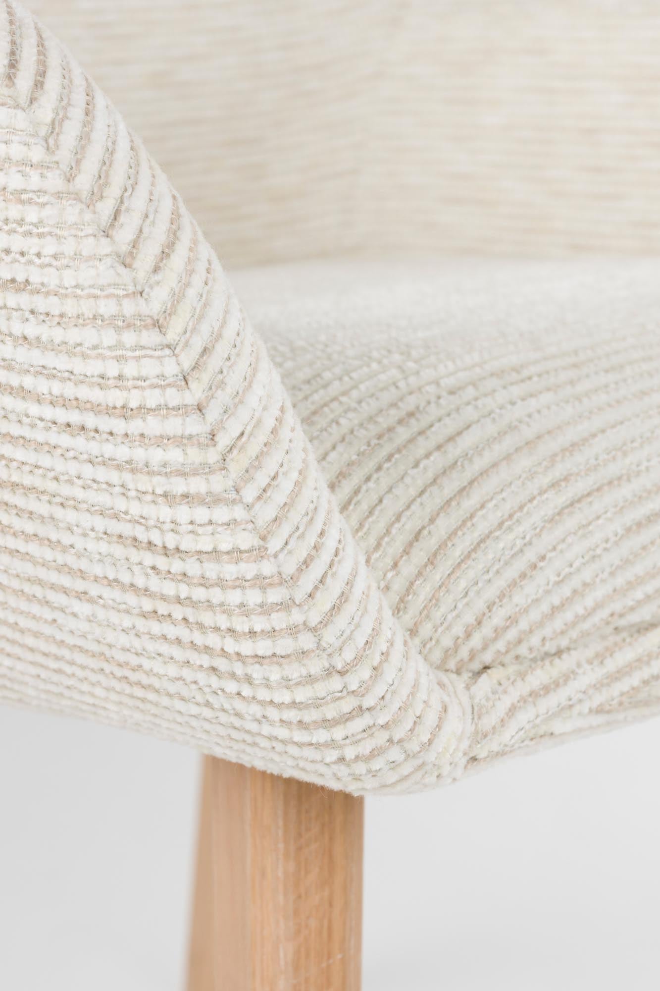 Stuhl Loua in Off-White präsentiert im Onlineshop von KAQTU Design AG. Stuhl ist von White Label Living