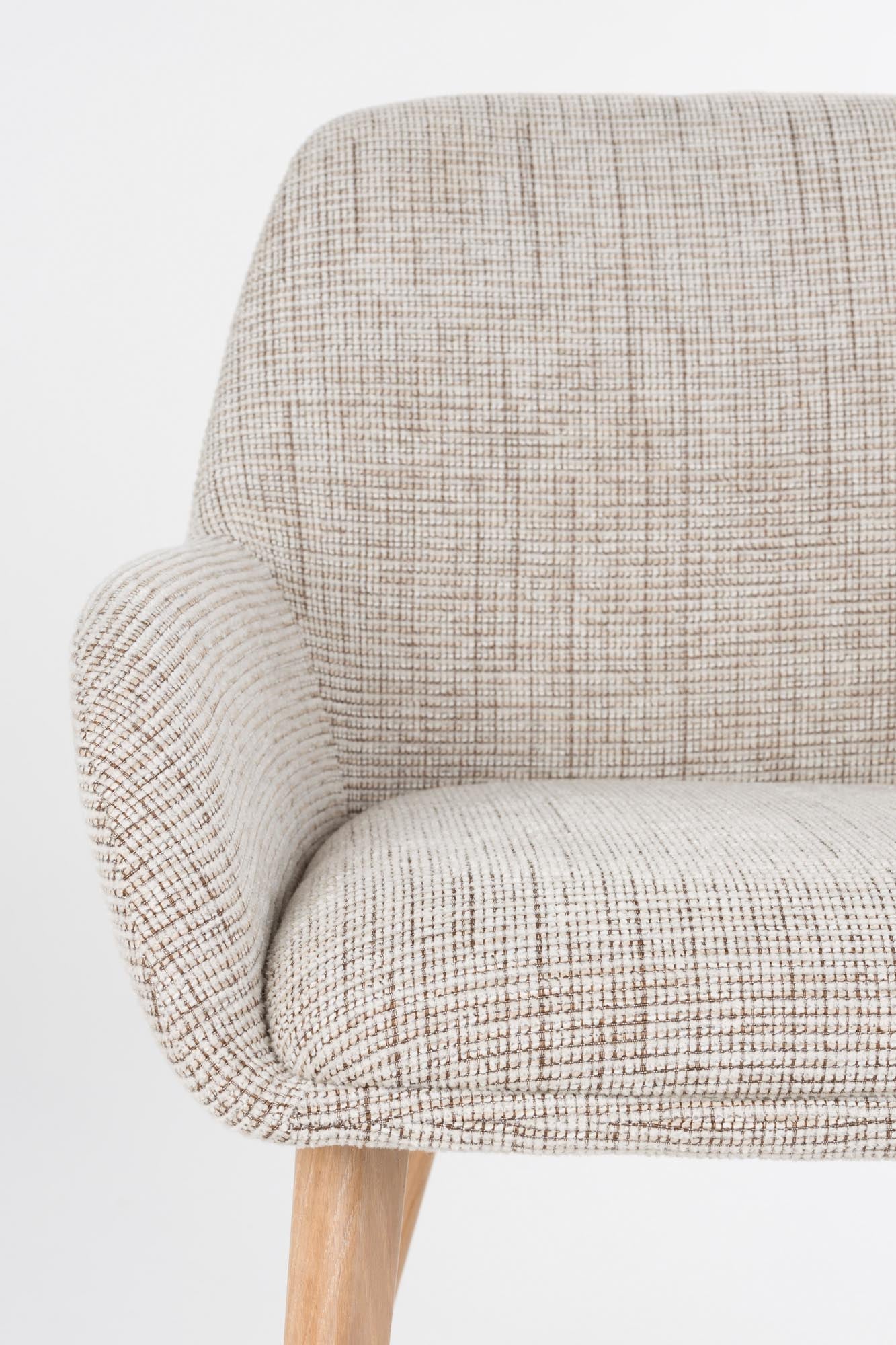 Stuhl Loua in Braun präsentiert im Onlineshop von KAQTU Design AG. Stuhl ist von White Label Living