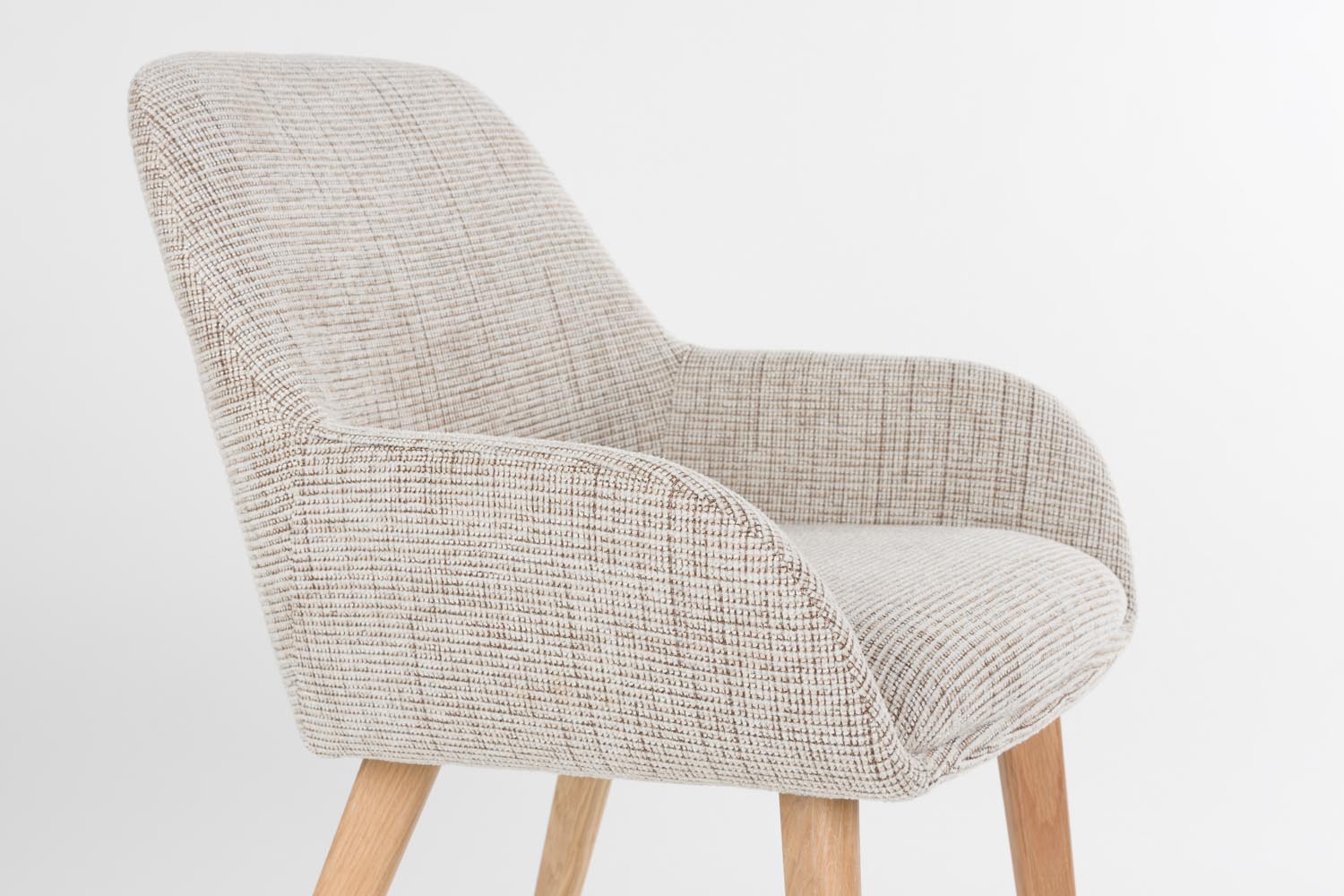 Stuhl Loua in Braun präsentiert im Onlineshop von KAQTU Design AG. Stuhl ist von White Label Living