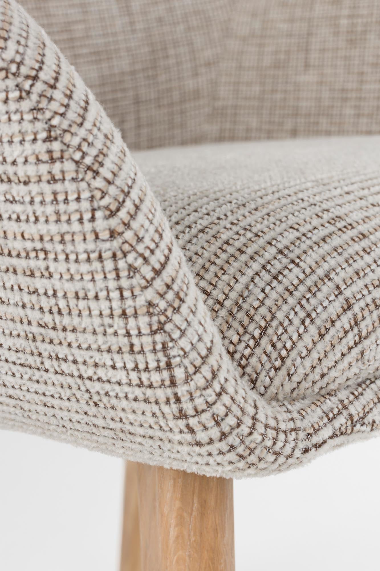 Stuhl Loua in Braun präsentiert im Onlineshop von KAQTU Design AG. Stuhl ist von White Label Living