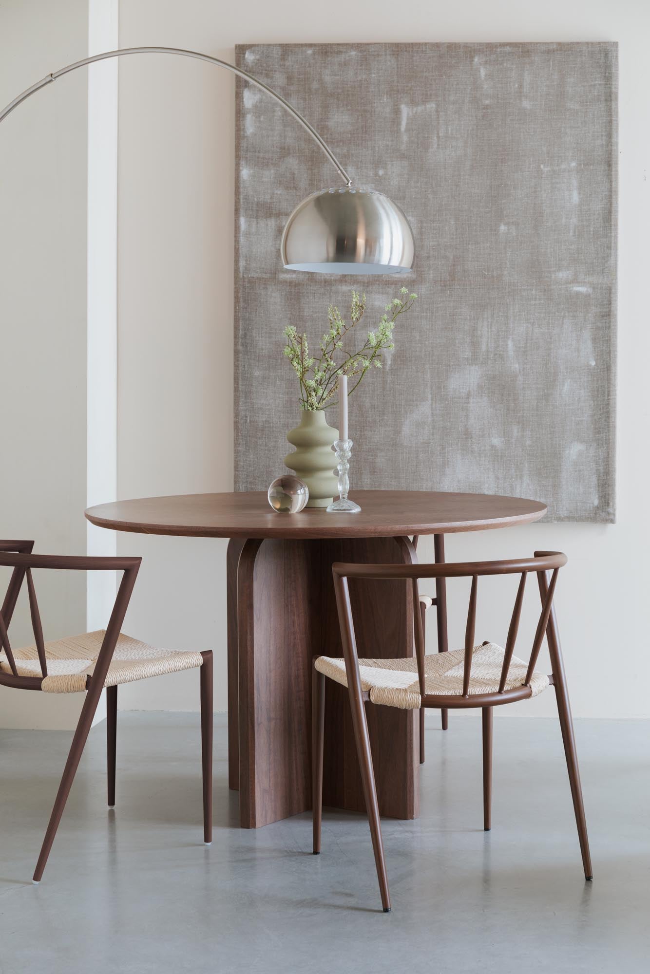 Stuhl Che Walnut in Braun präsentiert im Onlineshop von KAQTU Design AG. Stuhl ist von White Label Living