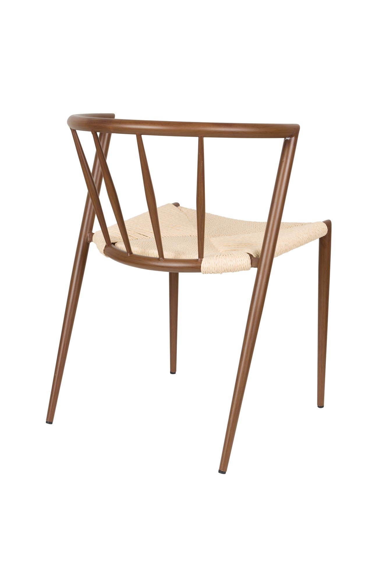 Stuhl Che Walnut in Braun präsentiert im Onlineshop von KAQTU Design AG. Stuhl ist von White Label Living