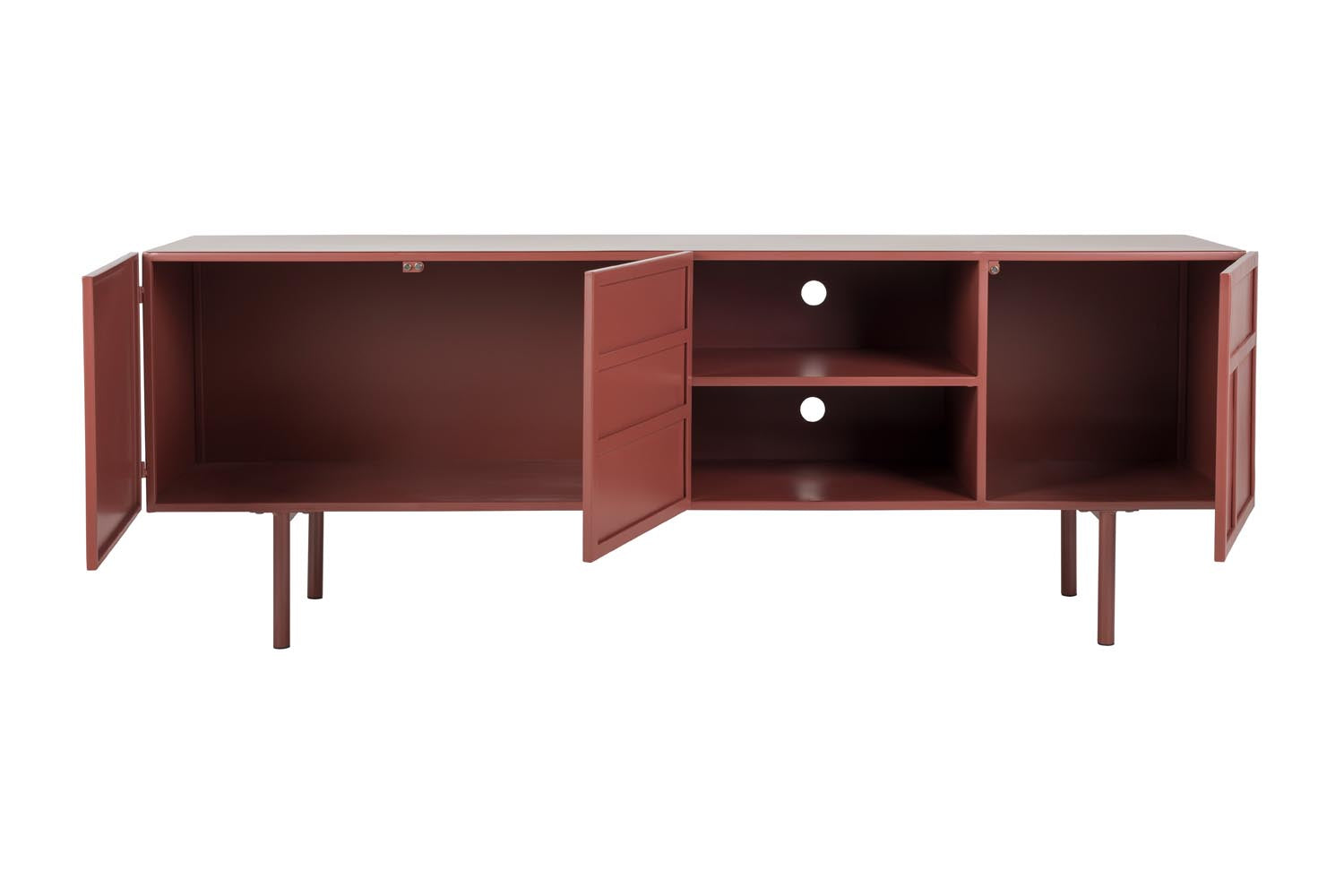 Sideboard Davis in rot präsentiert im Onlineshop von KAQTU Design AG. Sideboard ist von White Label Living