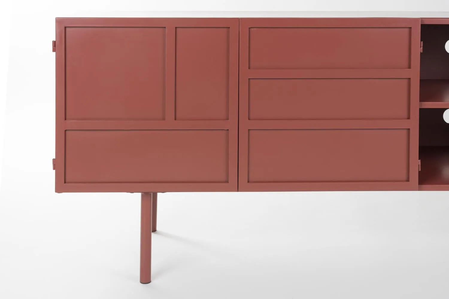 Sideboard Davis in rot präsentiert im Onlineshop von KAQTU Design AG. Sideboard ist von White Label Living