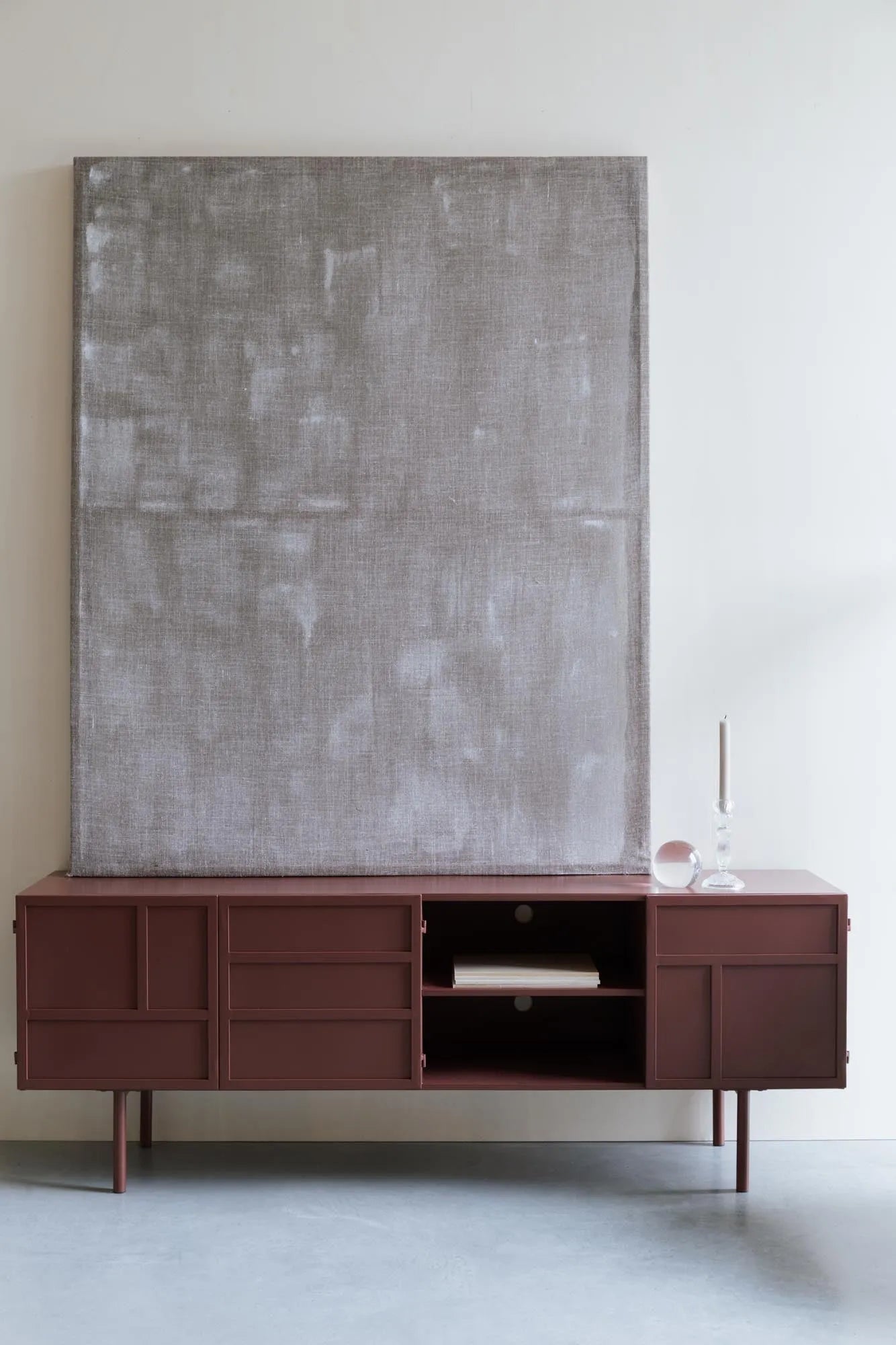 Sideboard Davis in rot präsentiert im Onlineshop von KAQTU Design AG. Sideboard ist von White Label Living