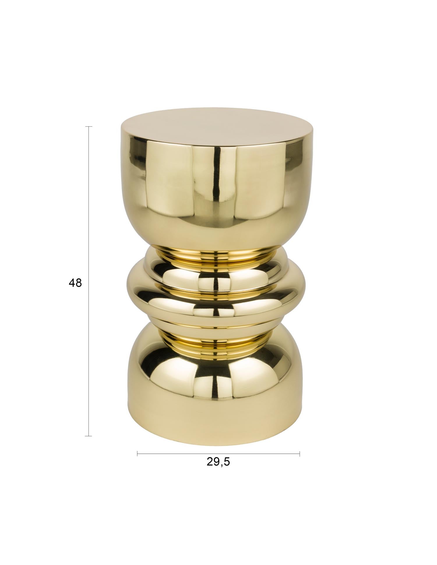 Der Beistelltisch Kinga Gold von White Label Living begeistert mit seiner luxuriösen Ausstrahlung und vielseitigen Einsatzmöglichkeiten. Ideal für jedes Zuhause!