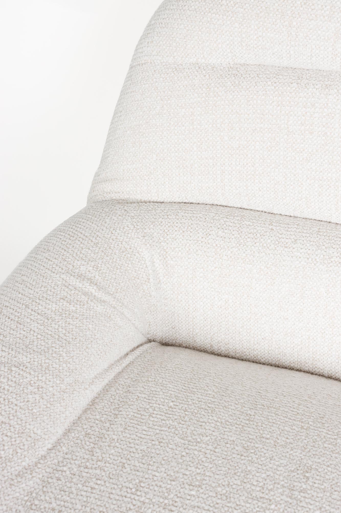 Sessel Velvoro in Off-White präsentiert im Onlineshop von KAQTU Design AG. Sessel ist von White Label Living