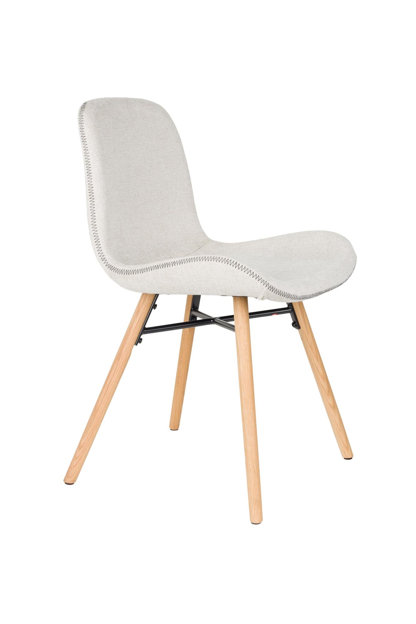 Stuhl Lester in beige präsentiert im Onlineshop von KAQTU Design AG. Stuhl ist von White Label Living