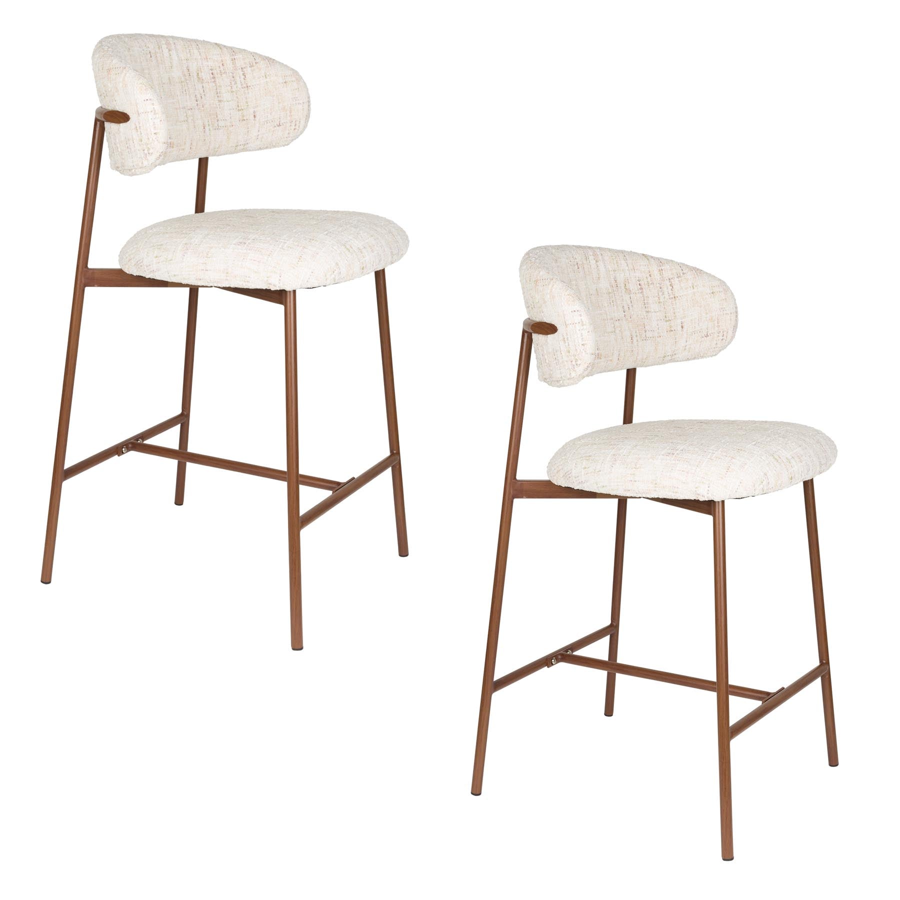 Barhocker Claes in Weiss präsentiert im Onlineshop von KAQTU Design AG. Barhocker ist von White Label Living