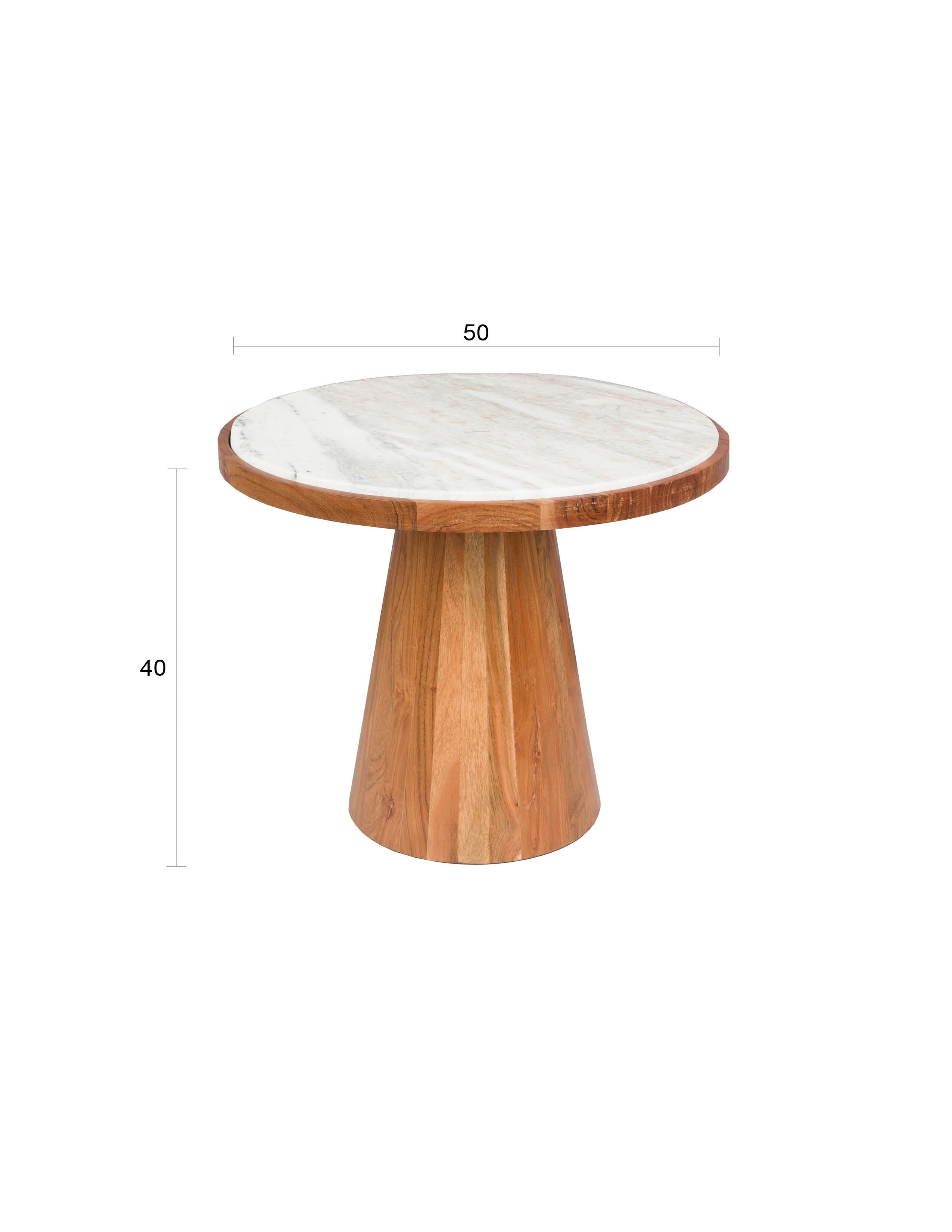Kaffeetisch Mees in Braun präsentiert im Onlineshop von KAQTU Design AG. Couchtisch ist von White Label Living
