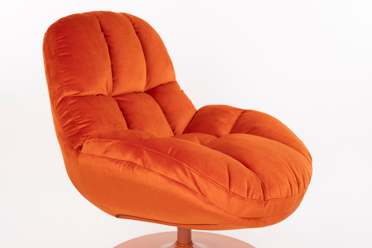 Sessel Beefy in orange präsentiert im Onlineshop von KAQTU Design AG. Sessel ist von White Label Living