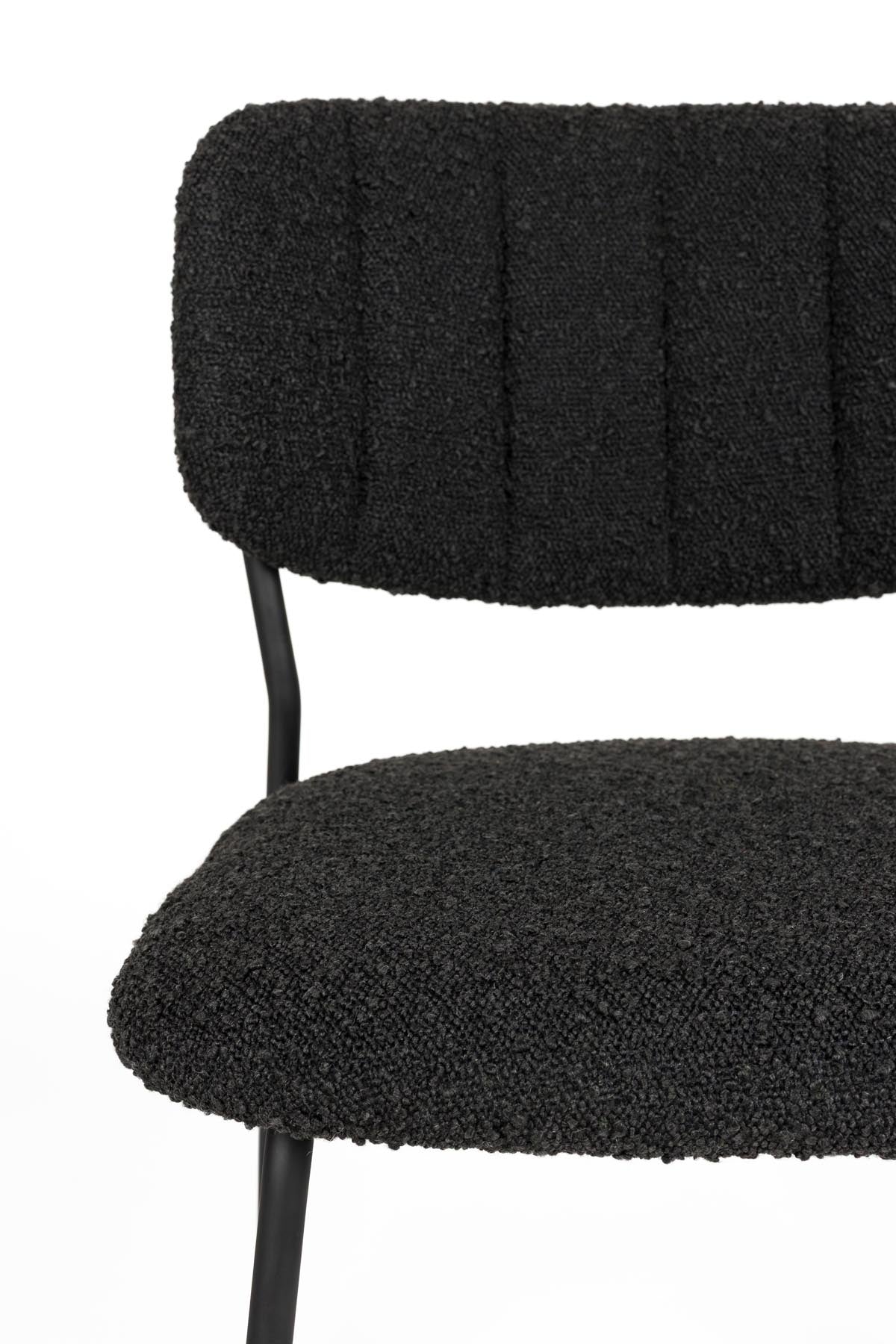 Stuhl Jolien in Schwarz präsentiert im Onlineshop von KAQTU Design AG. Stuhl ist von White Label Living