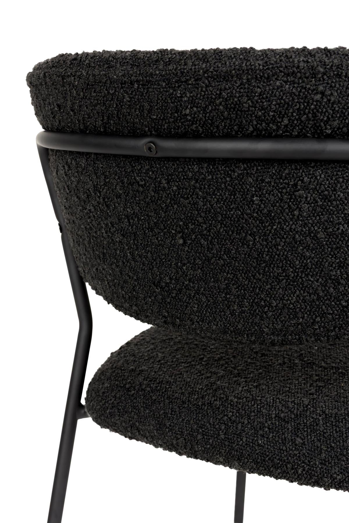 Stuhl Jolien in Schwarz präsentiert im Onlineshop von KAQTU Design AG. Stuhl ist von White Label Living