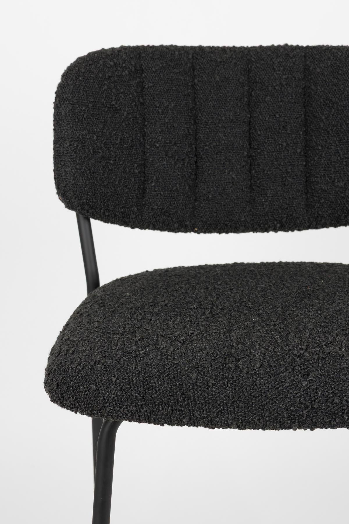 Hocker Jolienn in Schwarz präsentiert im Onlineshop von KAQTU Design AG. Barstuhl ist von White Label Living