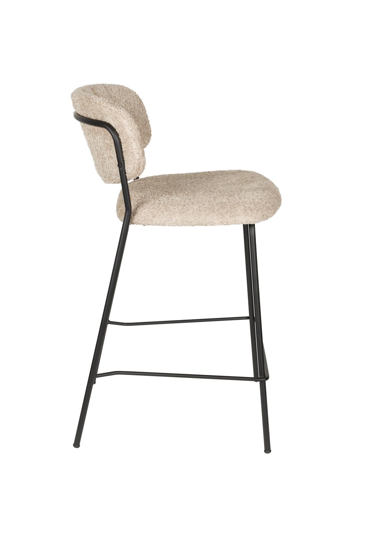 Barhocker Jolien in Schwarz präsentiert im Onlineshop von KAQTU Design AG. Barstuhl ist von White Label Living