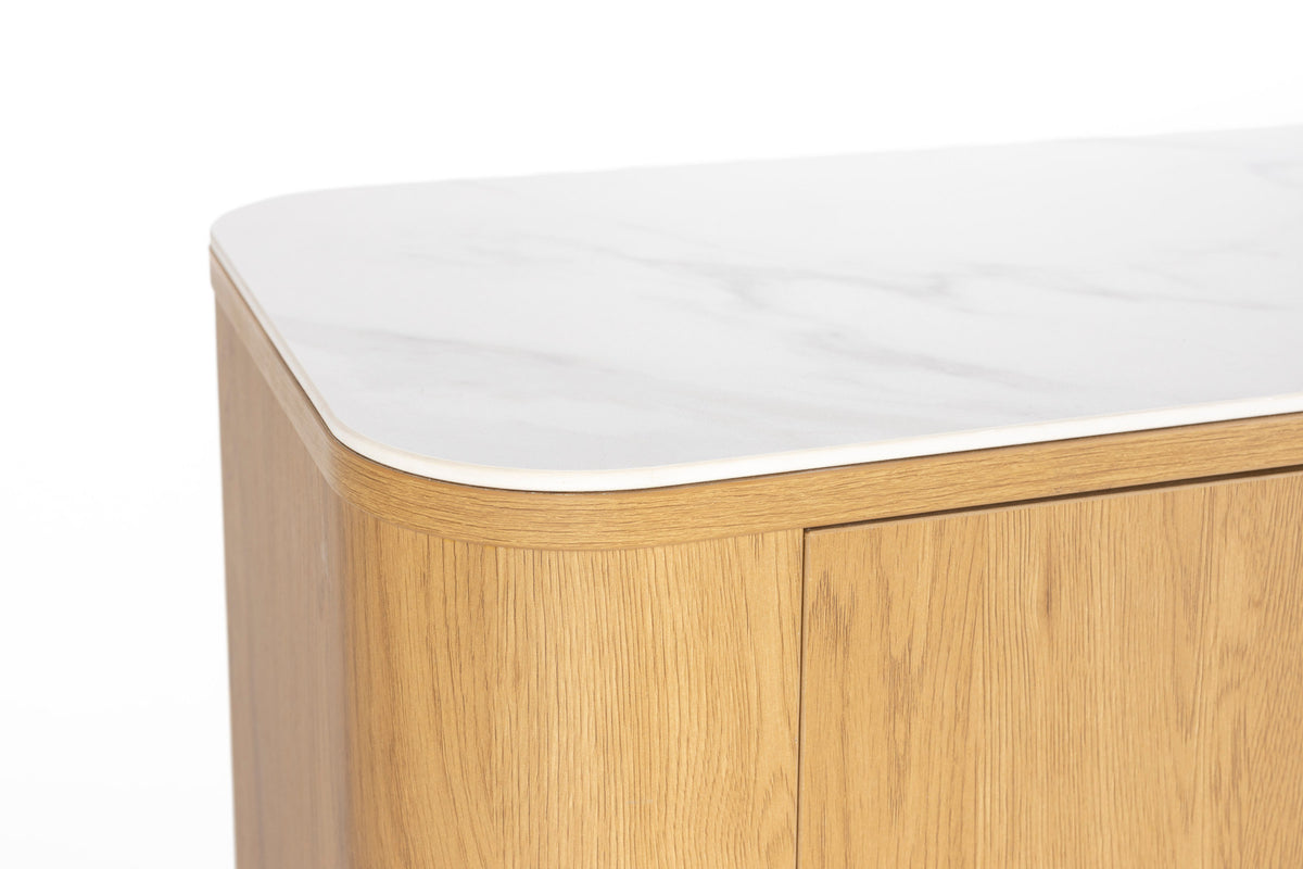 Sideboard Hoch Almira in Natur präsentiert im Onlineshop von KAQTU Design AG. Sideboard ist von White Label Living