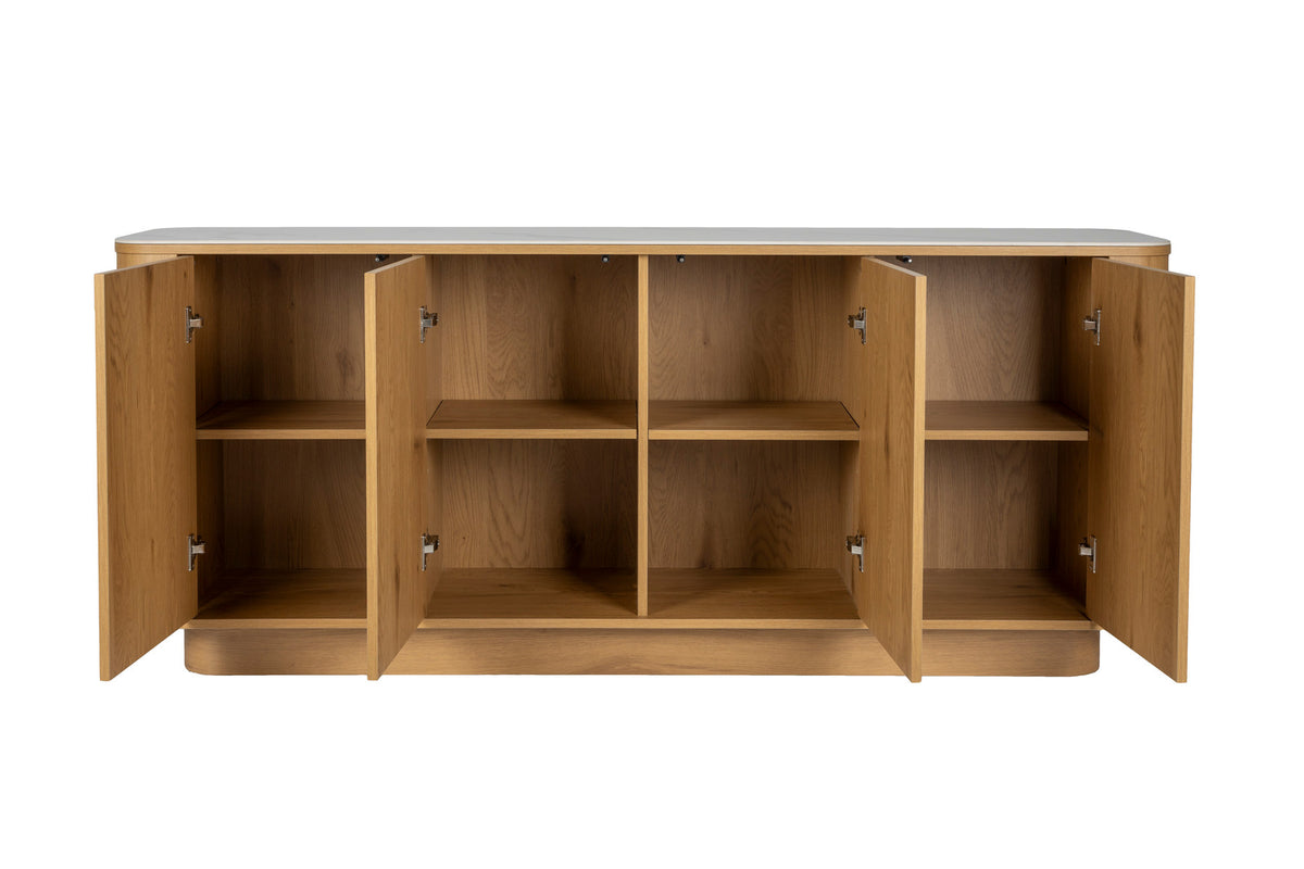 Sideboard Hoch Almira in Natur präsentiert im Onlineshop von KAQTU Design AG. Sideboard ist von White Label Living