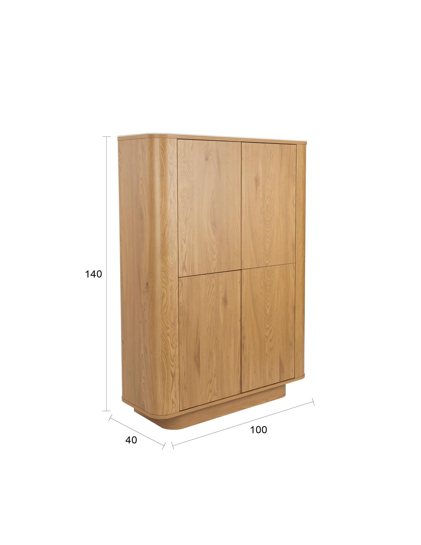Cabinet Almira in Natürlich präsentiert im Onlineshop von KAQTU Design AG. Cabinet ist von White Label Living