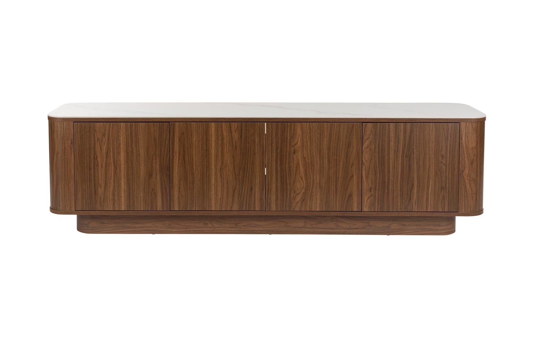 Sideboard Low Almira in Braun präsentiert im Onlineshop von KAQTU Design AG. Sideboards ist von White Label Living