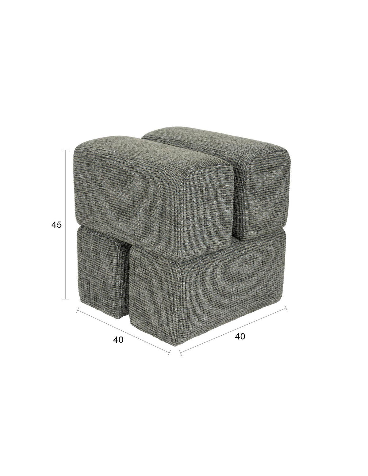 Hocker Staple in Grün präsentiert im Onlineshop von KAQTU Design AG. Hocker ist von White Label Living