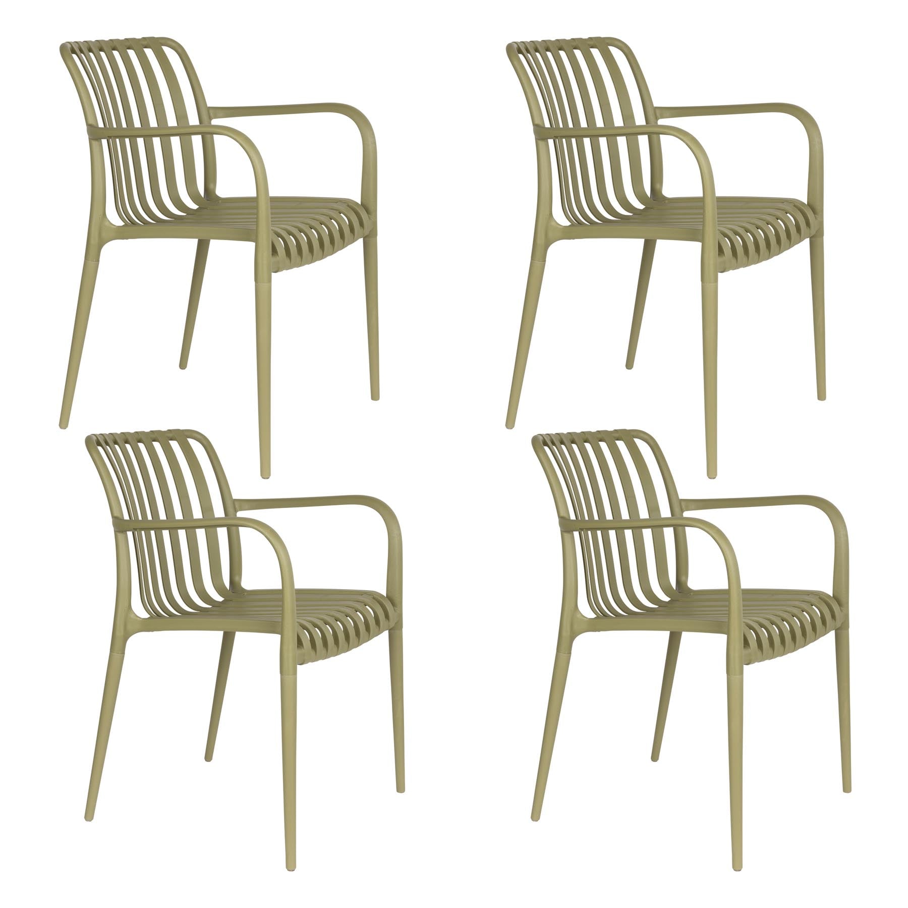 Gartenstuhl Amae in Grün präsentiert im Onlineshop von KAQTU Design AG. Gartenstuhl ist von White Label Living