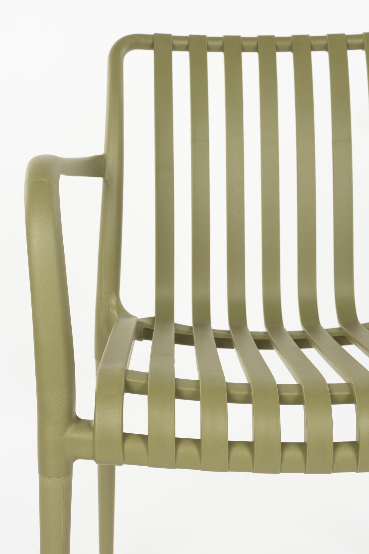 Gartenstuhl Amae in Grün präsentiert im Onlineshop von KAQTU Design AG. Gartenstuhl ist von White Label Living