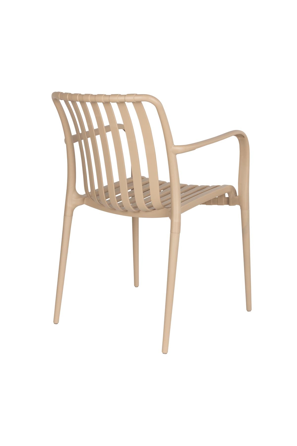 Gartenstuhl Amae in Beige präsentiert im Onlineshop von KAQTU Design AG. Gartenstuhl ist von White Label Living