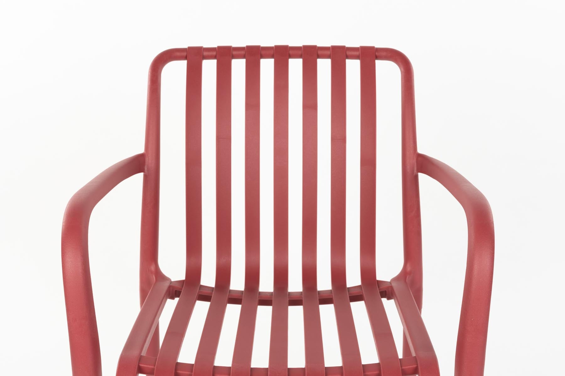 Gartenstuhl Amae in Rot präsentiert im Onlineshop von KAQTU Design AG. Gartenstuhl ist von White Label Living
