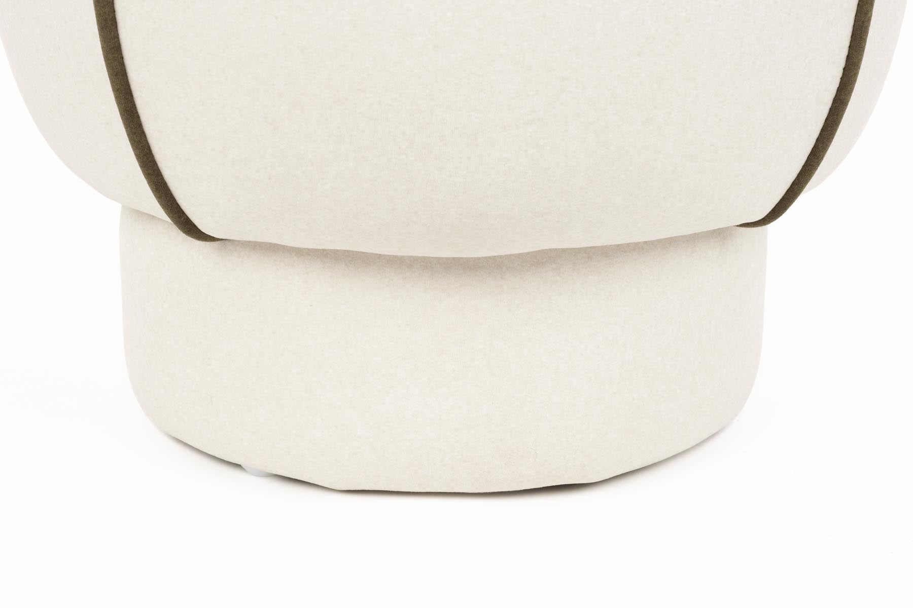 Hocker Marina in Weiss präsentiert im Onlineshop von KAQTU Design AG. Hocker ist von White Label Living