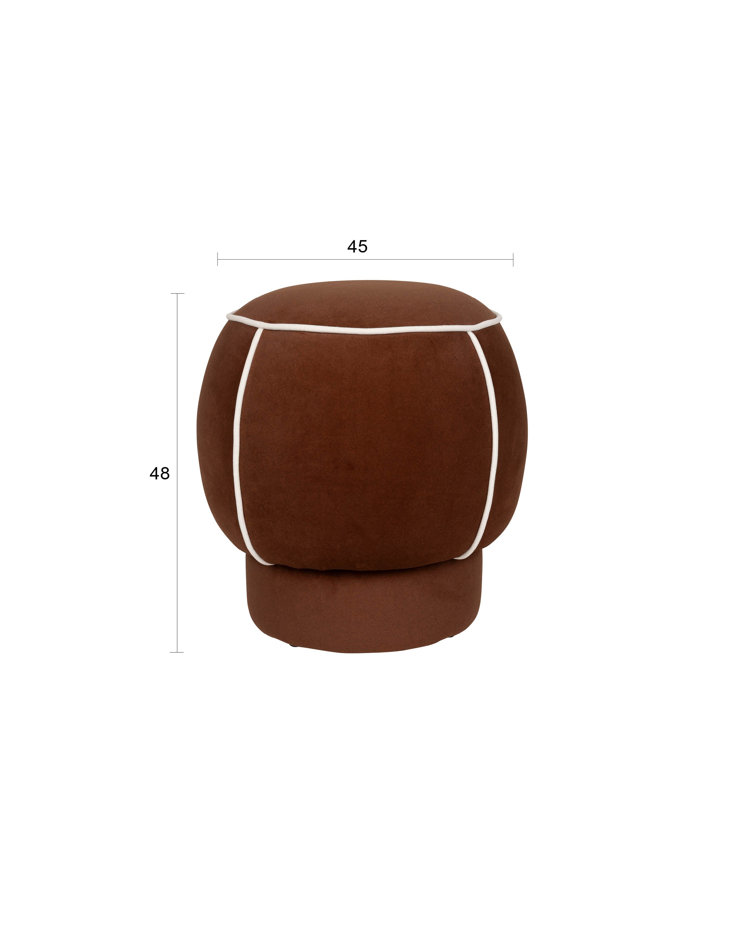 Hocker Marina in Rot präsentiert im Onlineshop von KAQTU Design AG. Hocker ist von White Label Living