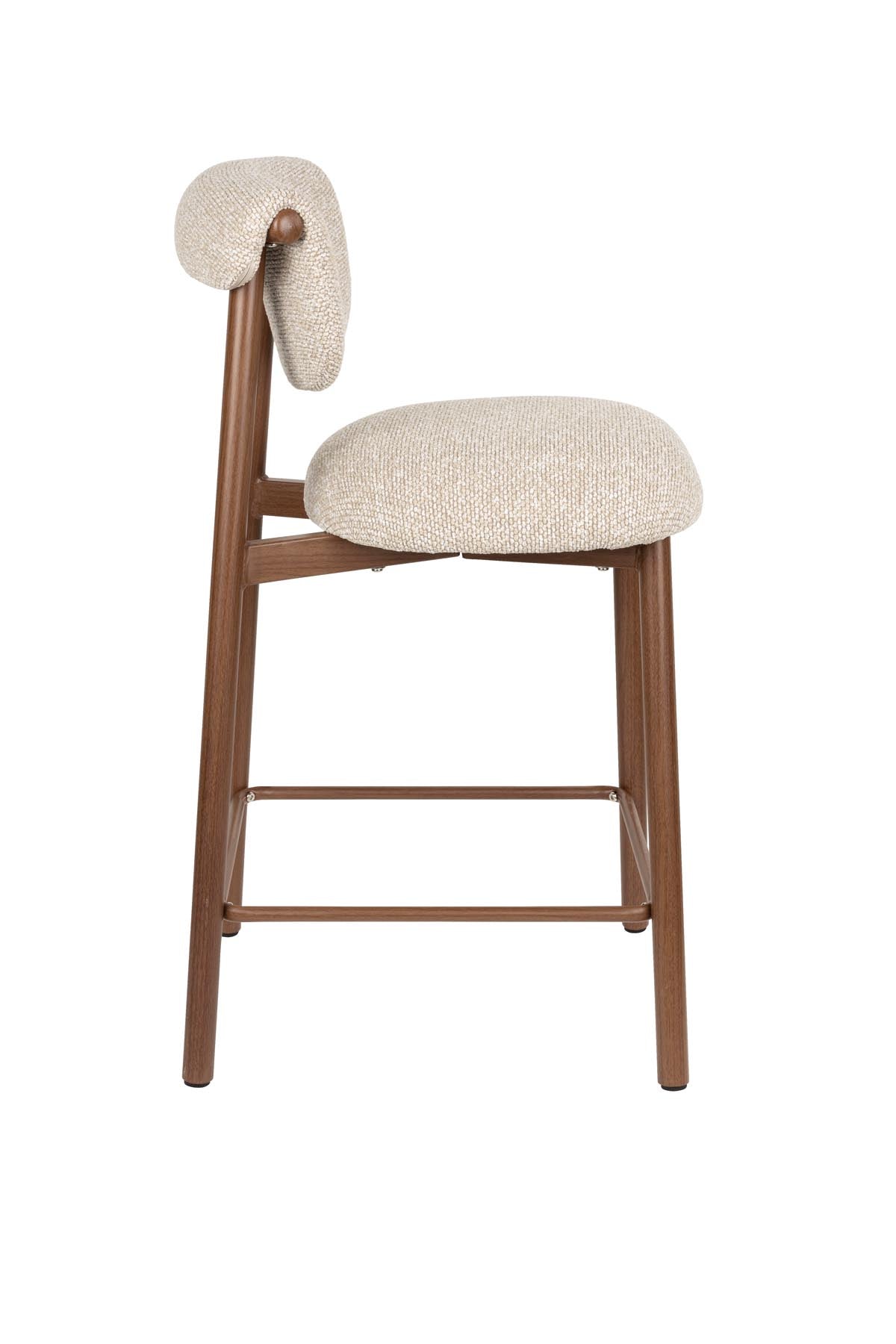 Barhocker Lee in Beige präsentiert im Onlineshop von KAQTU Design AG. Barstuhl ist von White Label Living