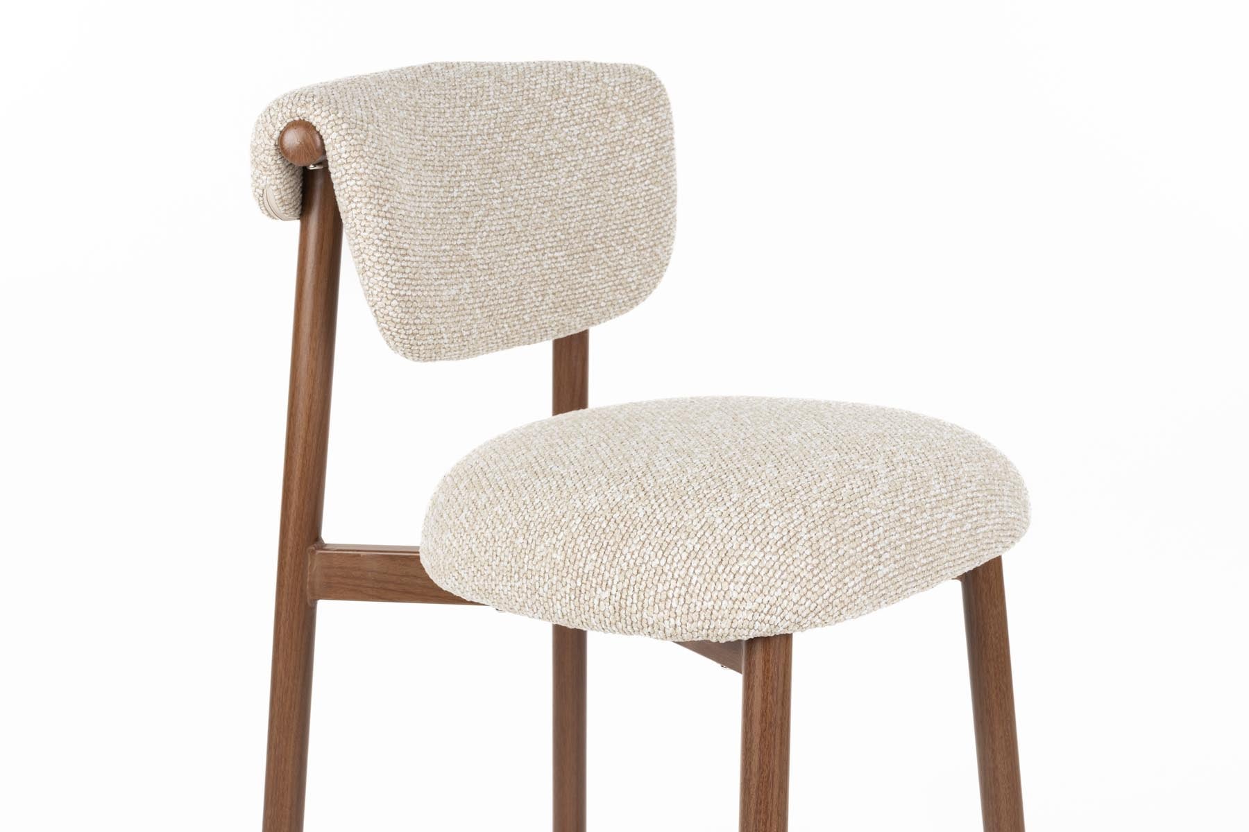 Barhocker Lee in Beige präsentiert im Onlineshop von KAQTU Design AG. Barstuhl ist von White Label Living