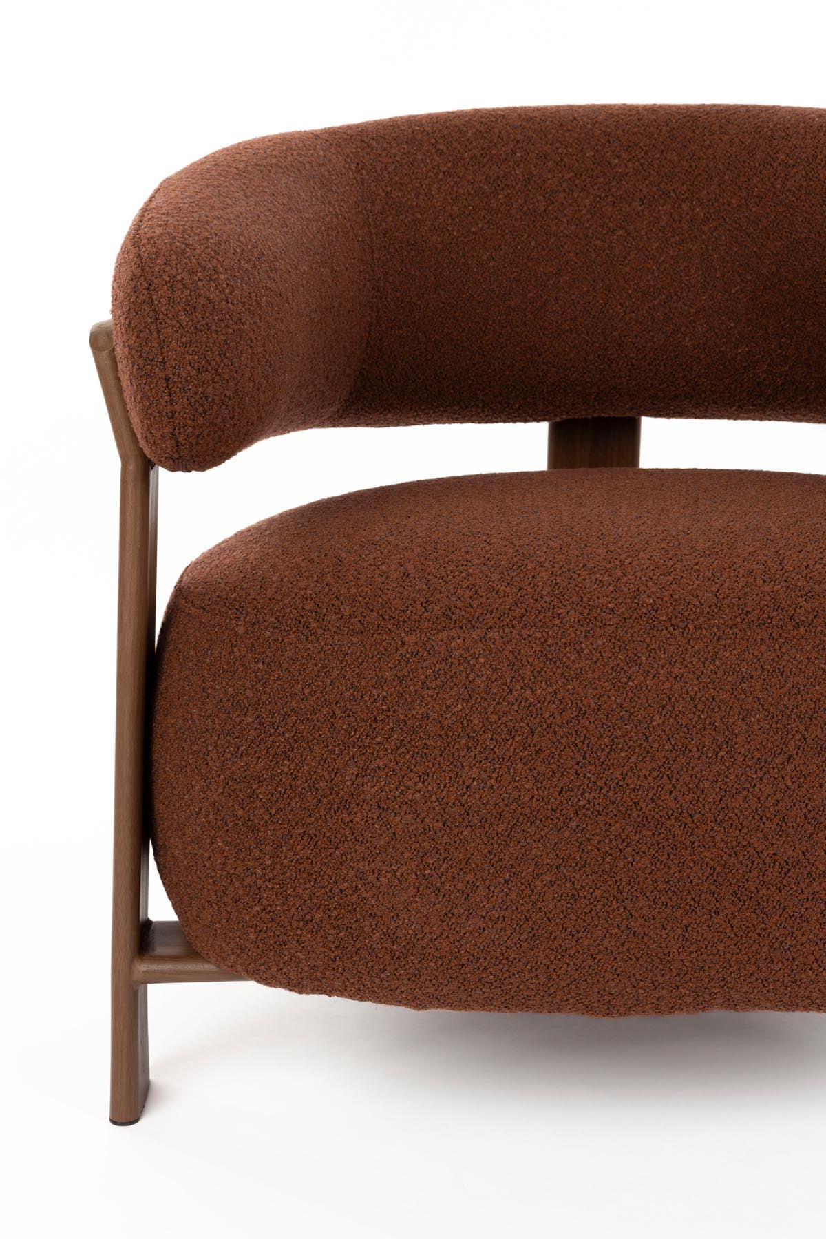 Sessel Robyn in Braun präsentiert im Onlineshop von KAQTU Design AG. Sessel ist von White Label Living