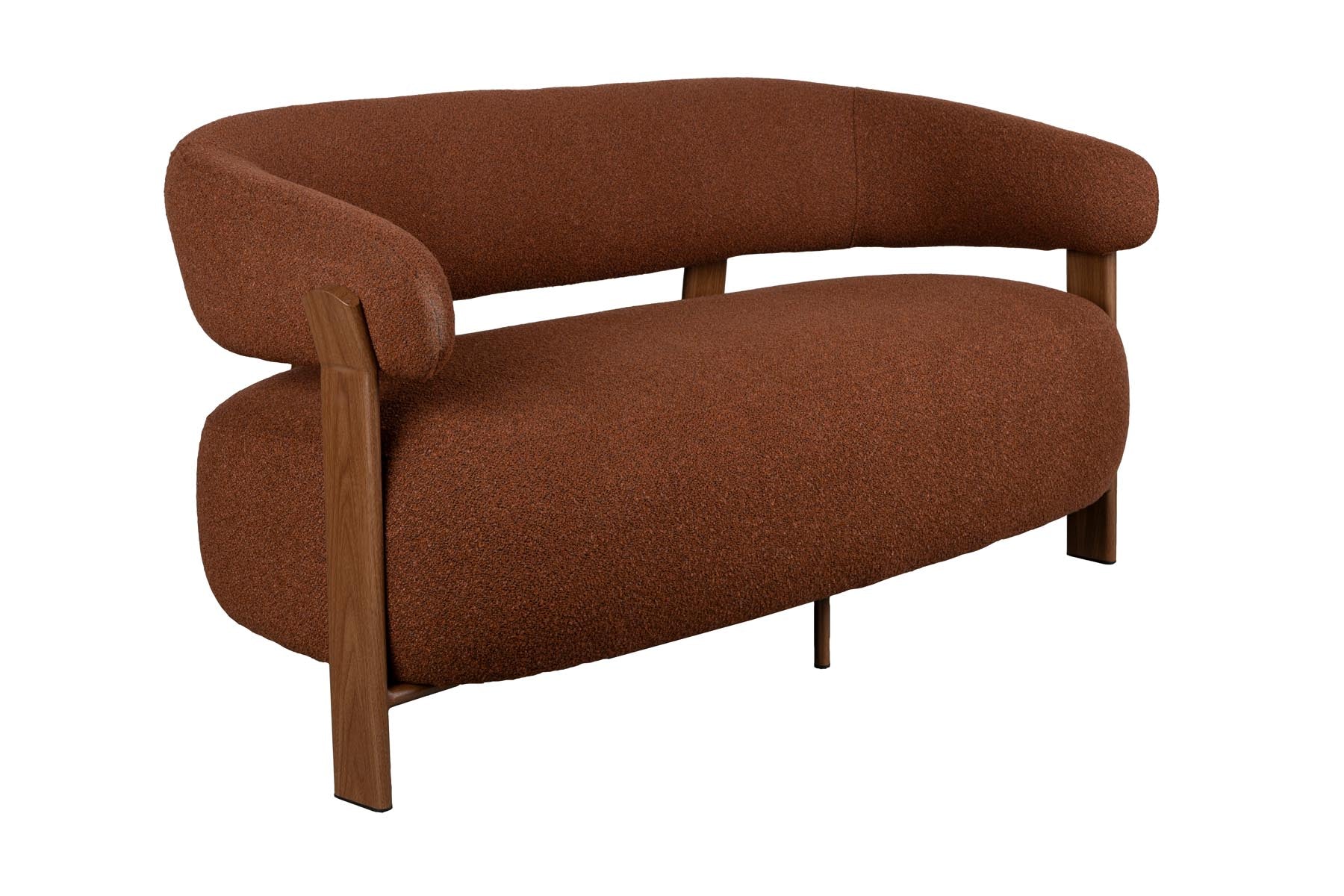 Sofa 2-Sitzer Robyn in Braun präsentiert im Onlineshop von KAQTU Design AG. 2er Sofa ist von White Label Living