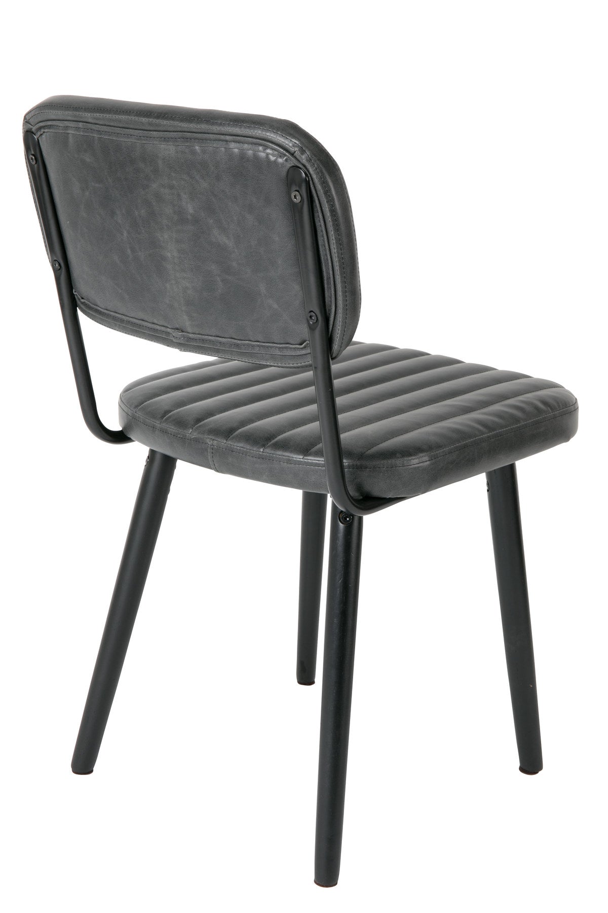 Stuhl JAKE WORN in Schwarz präsentiert im Onlineshop von KAQTU Design AG. Stuhl ist von White Label Living