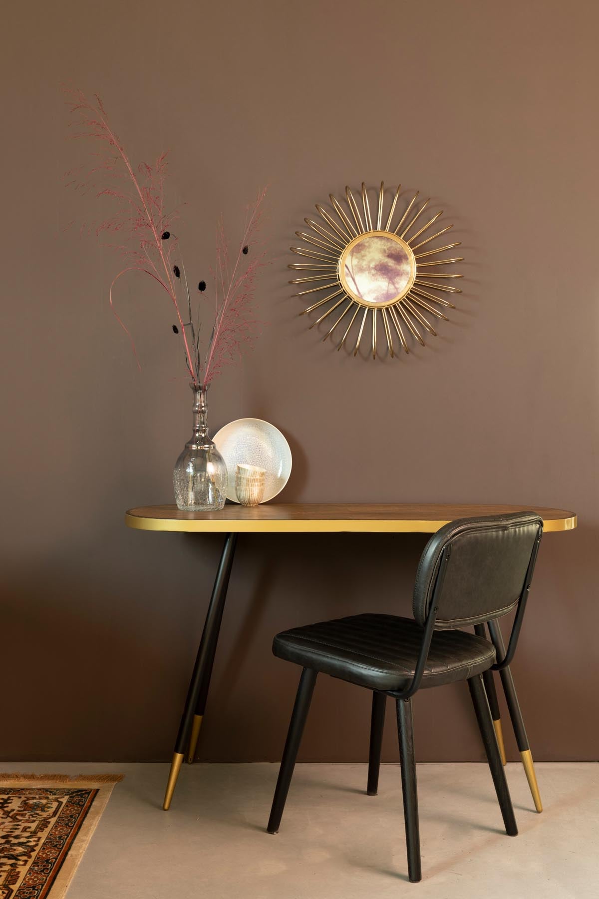 Stuhl JAKE WORN in Schwarz präsentiert im Onlineshop von KAQTU Design AG. Stuhl ist von White Label Living