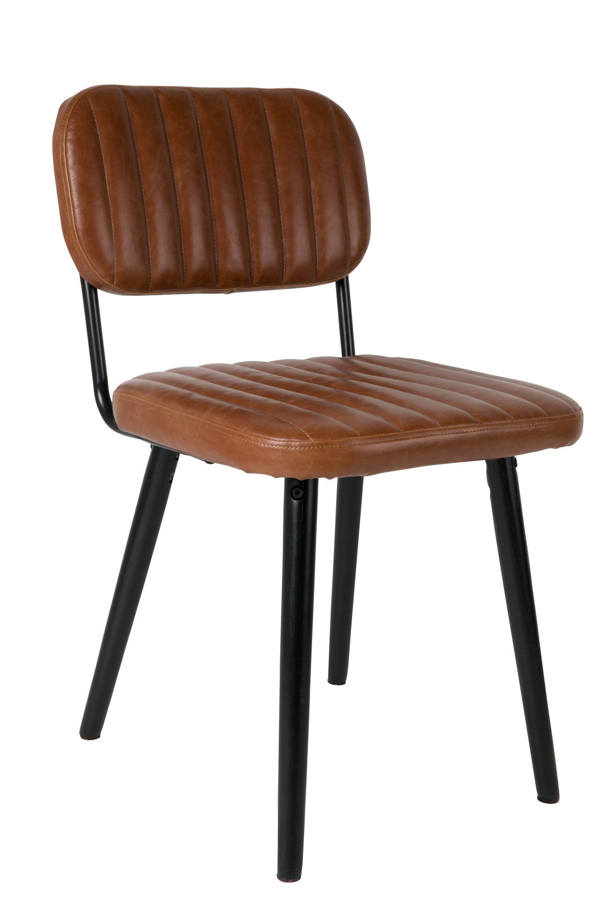 Stuhl JAKE WORN in Braun präsentiert im Onlineshop von KAQTU Design AG. Stuhl ist von White Label Living
