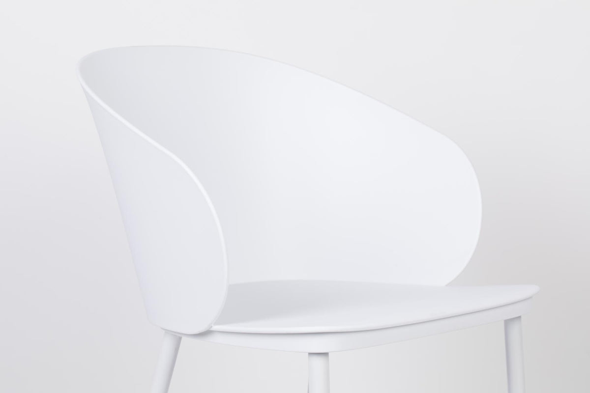 Stuhl GIGI in Weiss präsentiert im Onlineshop von KAQTU Design AG. Stuhl ist von White Label Living
