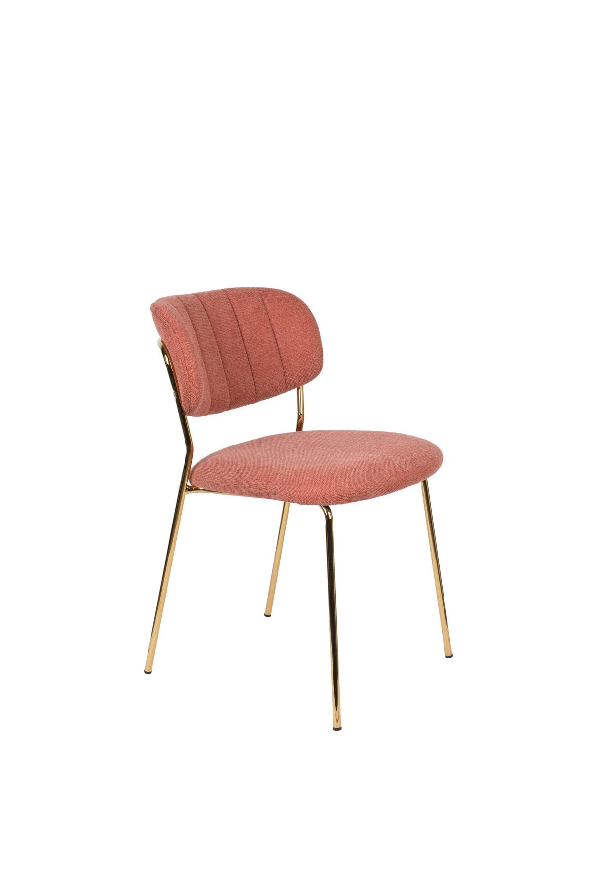 Stuhl Jolien gepolstert V1 in Rosa präsentiert im Onlineshop von KAQTU Design AG. Stuhl ist von White Label Living