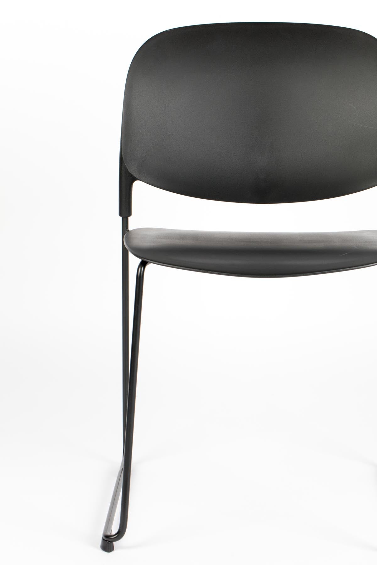 Stuhl STACKS in Schwarz präsentiert im Onlineshop von KAQTU Design AG. Stuhl ist von White Label Living