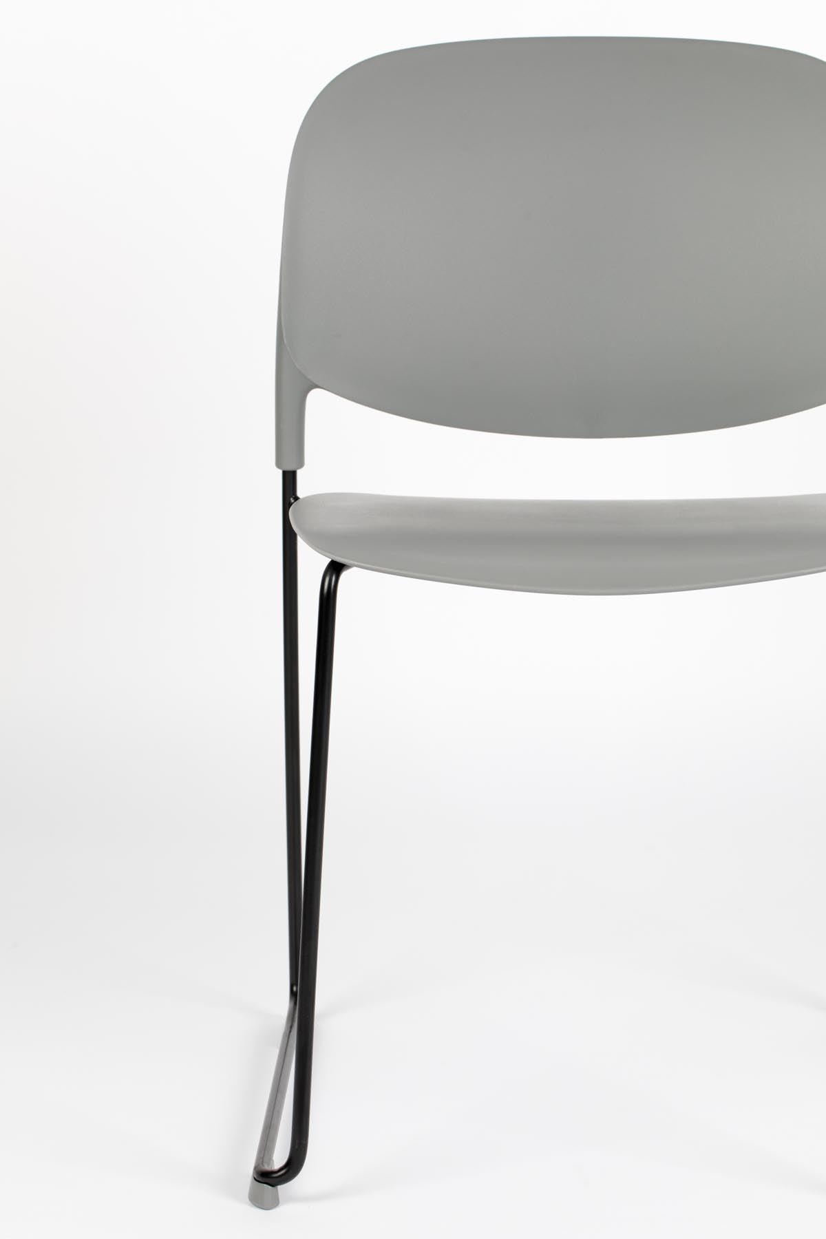 Stuhl STACKS in Grau präsentiert im Onlineshop von KAQTU Design AG. Stuhl ist von White Label Living