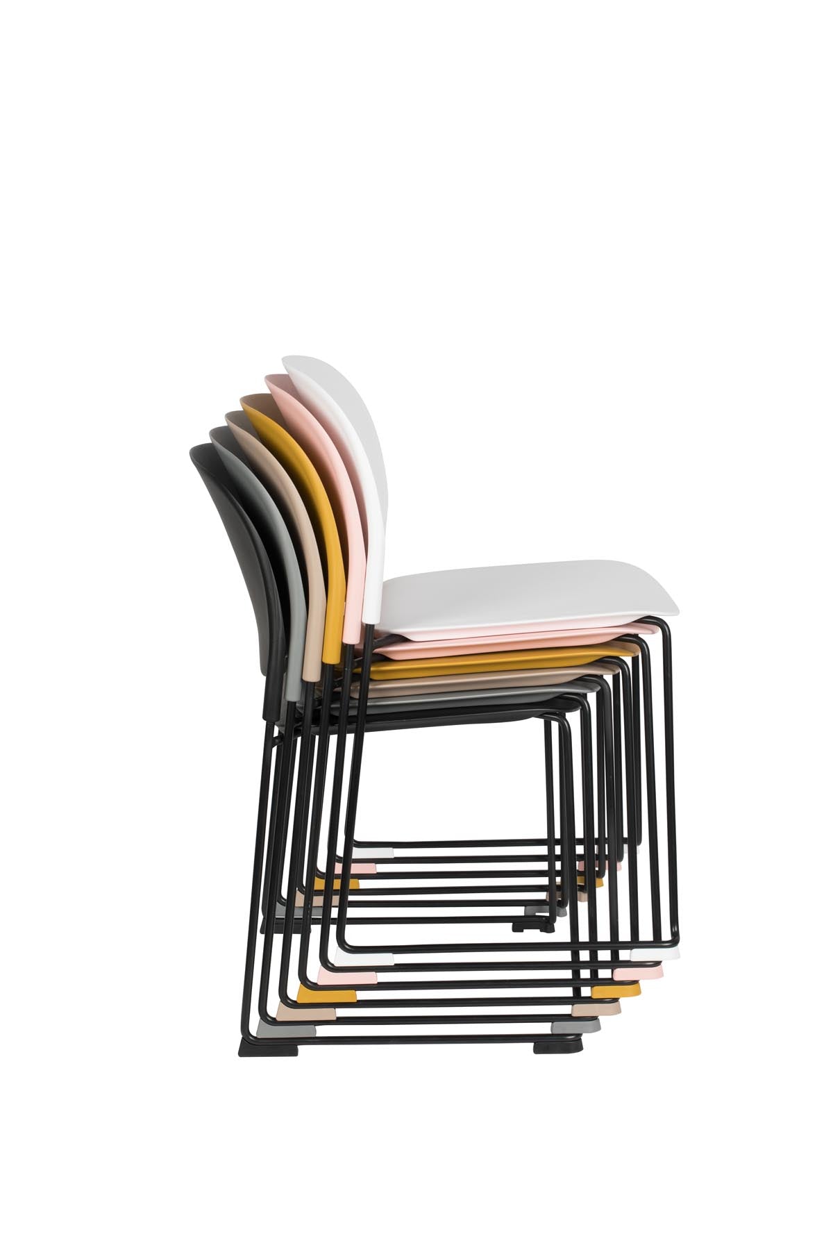 Stuhl STACKS in Leber präsentiert im Onlineshop von KAQTU Design AG. Stuhl ist von White Label Living