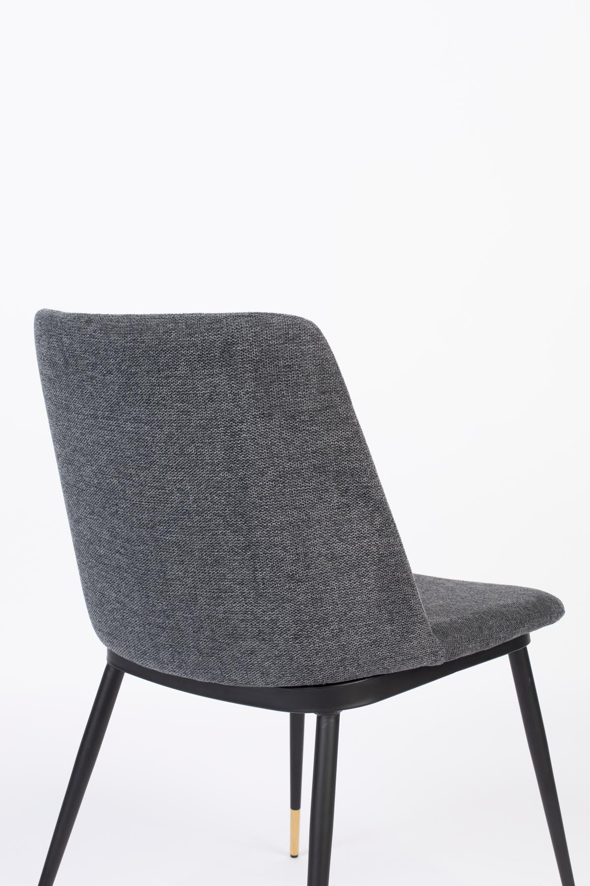 Stuhl LIONEL in Dunkelgrau präsentiert im Onlineshop von KAQTU Design AG. Stuhl ist von White Label Living