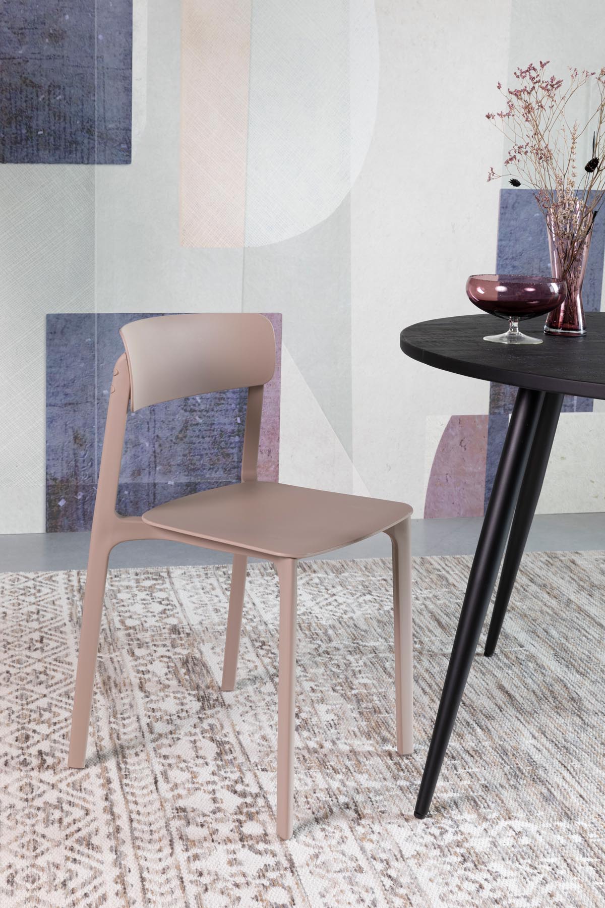 Stuhl Clive in Braun präsentiert im Onlineshop von KAQTU Design AG. Stuhl ist von White Label Living