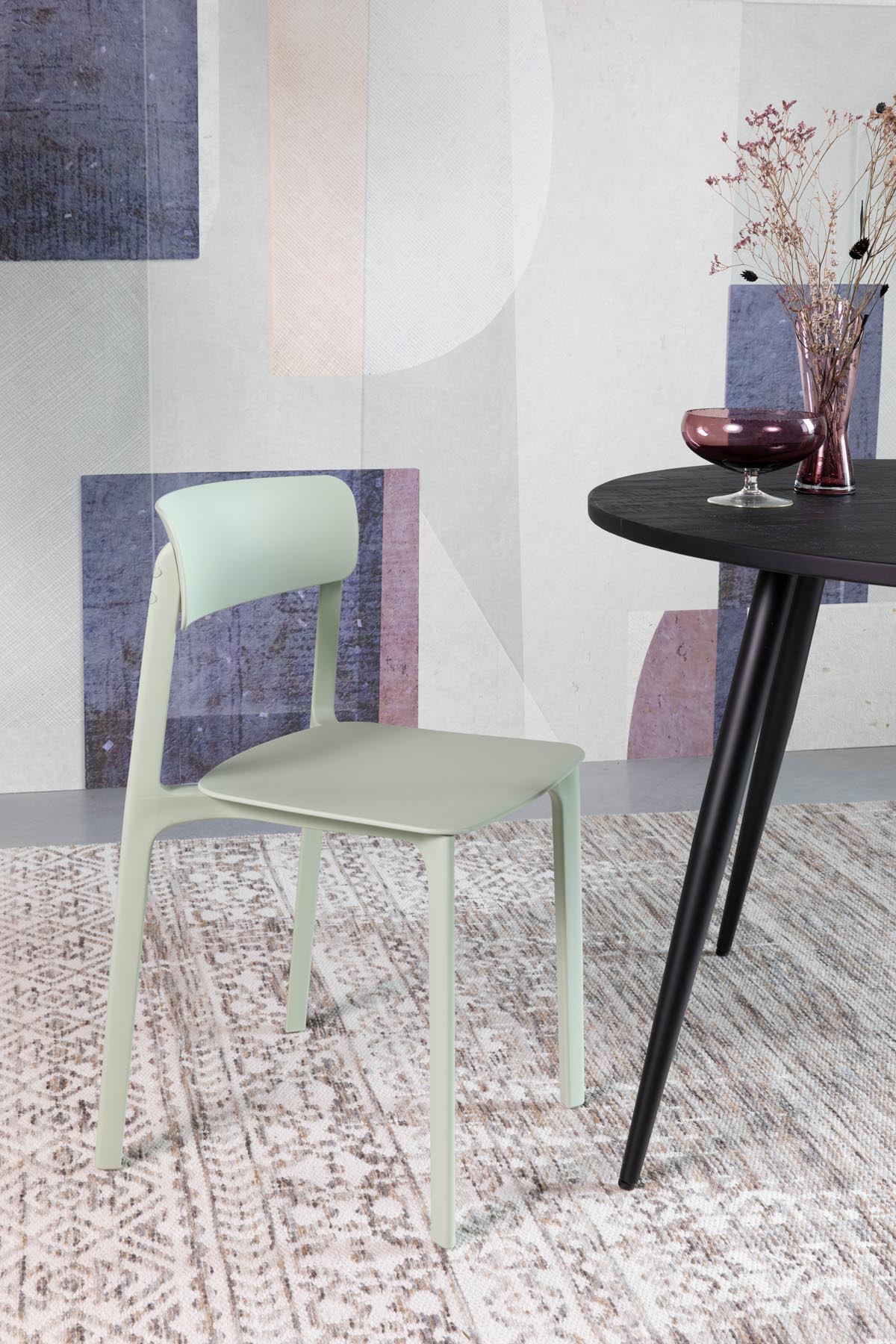 Stuhl Clive in Hellgrün präsentiert im Onlineshop von KAQTU Design AG. Stuhl ist von White Label Living
