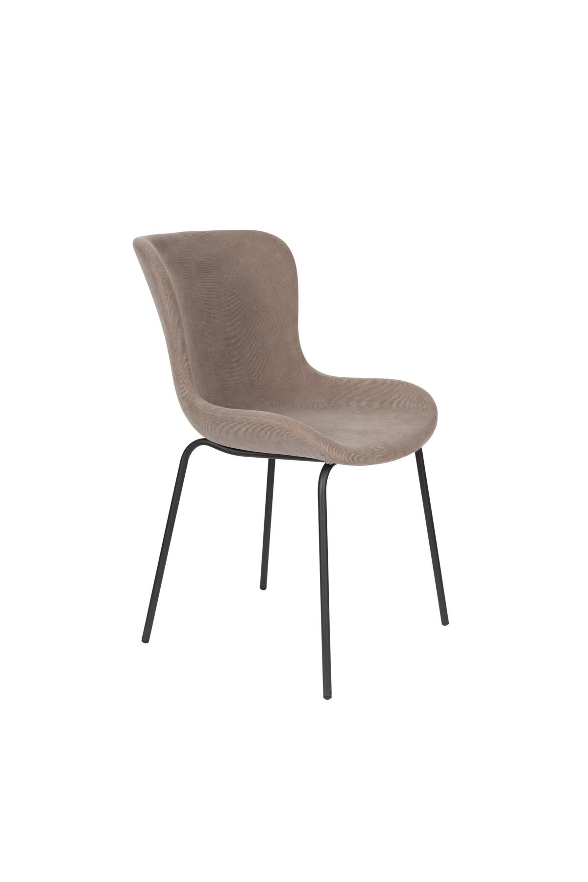 Stuhl Junzo Rib in Grau präsentiert im Onlineshop von KAQTU Design AG. Stuhl ist von White Label Living