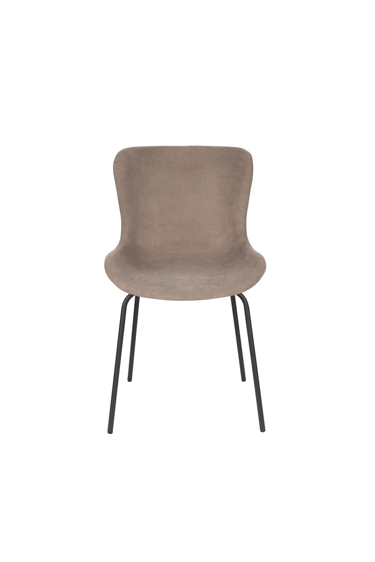 Stuhl Junzo Rib in Grau präsentiert im Onlineshop von KAQTU Design AG. Stuhl ist von White Label Living